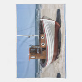 Linge De Cuisine Image de bateau de pêche (Vertical)