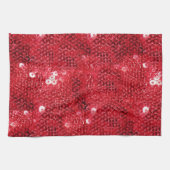 Linge De Cuisine Image Motif de la séquence rouge Faux (Horizontal)