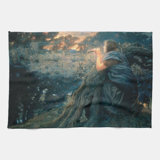 Linge De Cuisine Imaginaire à Twilight (par Edward Robert Hughes) (Horizontal)