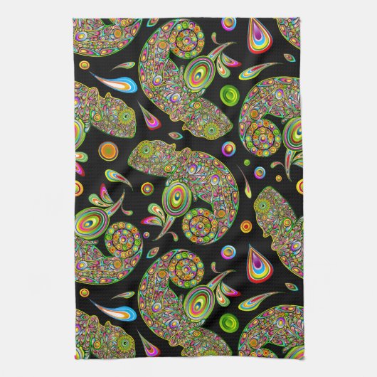 Linge De Cuisine Imaginaire psychédélique de Chameleon (Vertical)