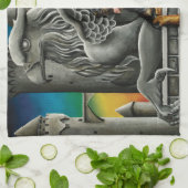 Linge De Cuisine Imaginaire Rottweiler Chien Gargoyle (Plié)