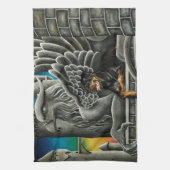 Linge De Cuisine Imaginaire Rottweiler Chien Gargoyle (Vertical)