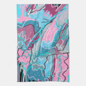 Linge De Cuisine Impression Abstraite des eaux de printemps (Vertical)