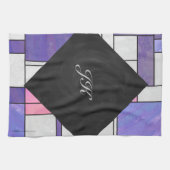 Linge De Cuisine Impression blanc rose rose clair (Horizontal)