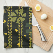 Linge De Cuisine Impression Brown Abstraite (Quart Plié)