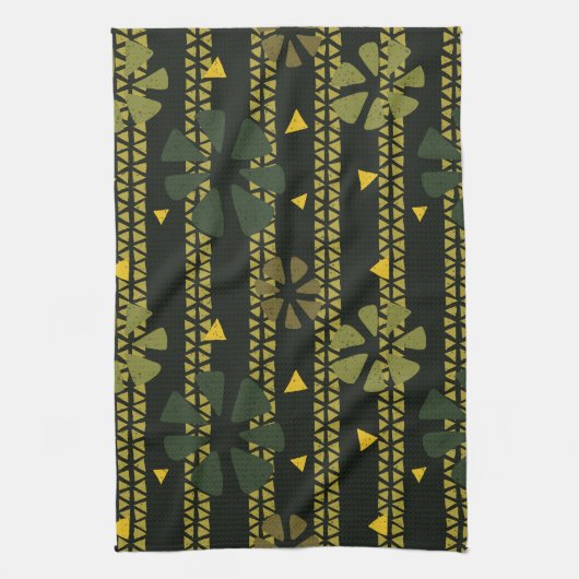 Linge De Cuisine Impression Brown Abstraite (Vertical)