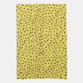 Linge De Cuisine Impression Cheetah en couleur naturelle (Vertical)