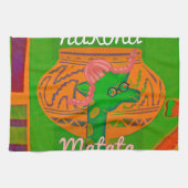 Linge De Cuisine Impression d'art de girafe Hakuna (Horizontal)