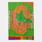Linge De Cuisine Impression d'art de girafe Hakuna (Vertical)