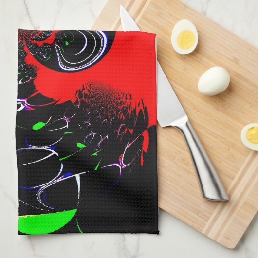 Linge De Cuisine Impression d'art fluide Kaleidoscope (Quart Plié)