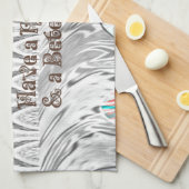 Linge De Cuisine Impression d'art pour cadeau de fête de fiançaille (Quart Plié)