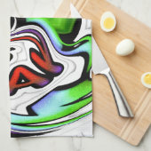 Linge De Cuisine Impression d'art profil Abstrait (Quart Plié)