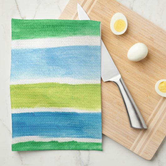 Linge De Cuisine Impression d'art Sea Strips (Quart Plié)