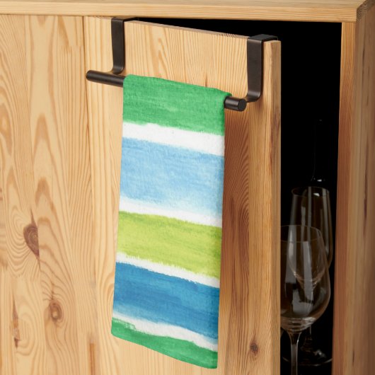 Linge De Cuisine Impression d'art Sea Strips (Pliage en tiers)