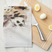 Linge De Cuisine Impression de chien peint (Quart Plié)