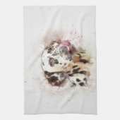 Linge De Cuisine Impression de chien peint (Vertical)