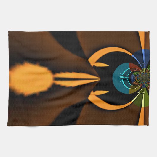 Linge De Cuisine Impression de contraste de couleur Abstraite (Horizontal)