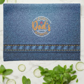 Linge De Cuisine Impression de denim intégrale pour le BBQ authenti (Plié)