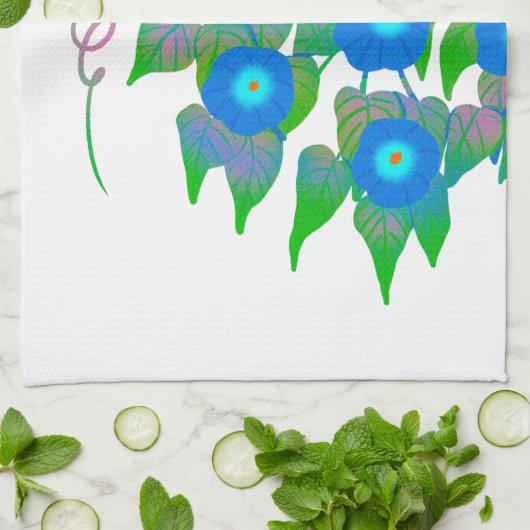 Linge De Cuisine Impression de fleurs pour le printemps et l'été (Plié)