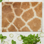 Linge De Cuisine Impression de fourrure de girafe (Plié)