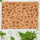 Linge De Cuisine Impression de girafe aquarelle (Plié)