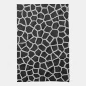 Linge De Cuisine Impression de girafe noir et blanc (Vertical)