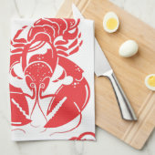 Linge De Cuisine impression de homard (Quart Plié)