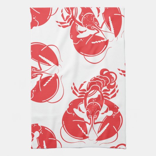 Linge De Cuisine impression de homard (Vertical)