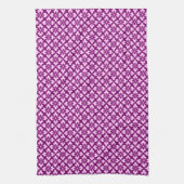 Linge De Cuisine Impression de kimono floral, rose clair et prune (Vertical)