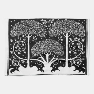 Linge De Cuisine Impression de motif d'arbre Art Nouveau d'Aubrey B