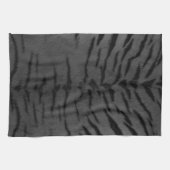 Linge De Cuisine Impression de peau de tigre gris (Horizontal)
