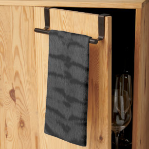Linge De Cuisine Impression de peau de tigre gris