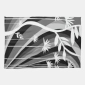 Linge De Cuisine Impression de plante monochrome (Horizontal)