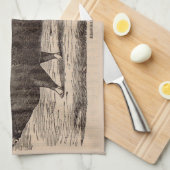 Linge De Cuisine Impression de porc du 19e siècle Berkshire semé no (Quart Plié)