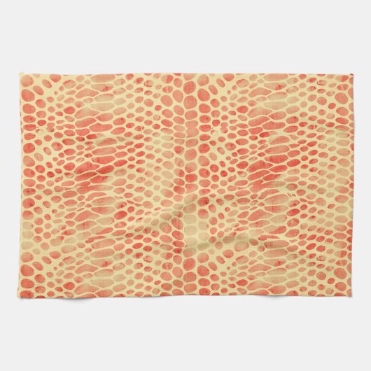 Linge De Cuisine Impression de serpent aquarelle (Horizontal)