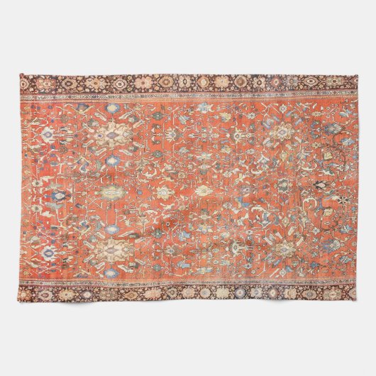 Linge De Cuisine Impression de tapis de soie persan (Horizontal)