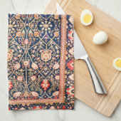 Linge De Cuisine Impression de tapis de soie persan (Quart Plié)