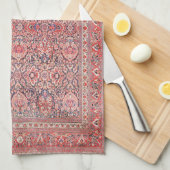 Linge De Cuisine Impression de tapis de soie persan (Quart Plié)