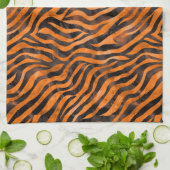 Linge De Cuisine Impression de tigre d'aquarelle (Plié)