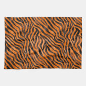 Linge De Cuisine Impression de tigre d'aquarelle (Horizontal)