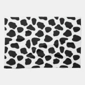 Linge De Cuisine Impression de vache noire et blanche (Horizontal)