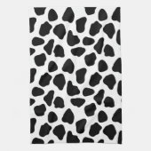 Linge De Cuisine Impression de vache noire et blanche (Vertical)