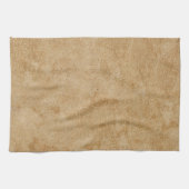 Linge De Cuisine Impression en cuir Tan Chamois (Horizontal)