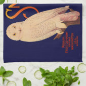 Linge De Cuisine Impression étiquette de la marque Snow Owl des ann (Plié)