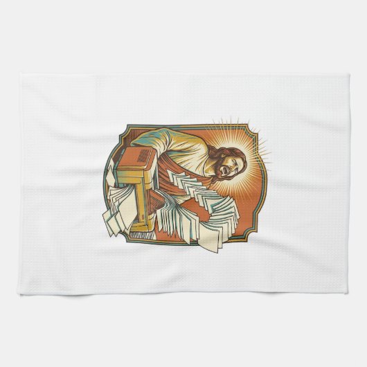Linge De Cuisine Impression feuille Excel Jésus 50 pages blanches B (Horizontal)