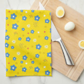 Linge De Cuisine Impression florale monographique personnalisée (Quart Plié)