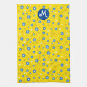 Linge De Cuisine Impression florale monographique personnalisée (Vertical)