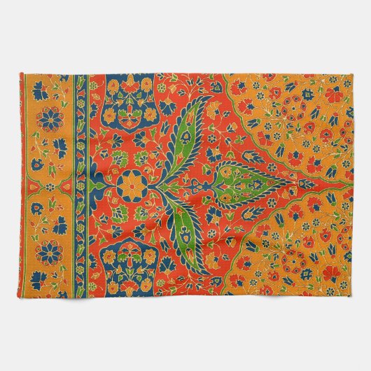 Linge De Cuisine Impression florale persane décorative (Horizontal)