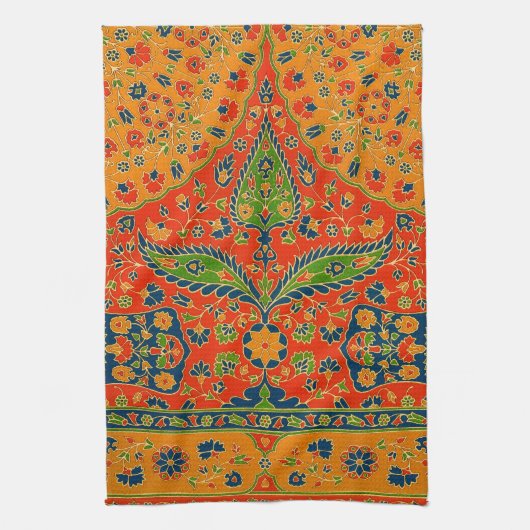 Linge De Cuisine Impression florale persane décorative (Vertical)