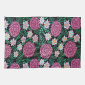 Linge De Cuisine Impression florale rose (Horizontal)